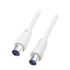 Somogyi Elektronic - Koax szerelt csatlakozó kábel 1,5m fehér G41556