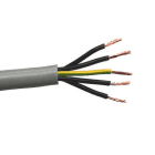 Kábel, vezeték - YSLY-Jz 5x10 szürke 300/500V PVC szigetelésű olajálló vezérlőkábel, 1 ér z/s, további erek feketék, számozottak 384411