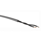 Kábel, vezeték - YSLY-Oz 2x0,5 szürke [dob] 300/500V PVC szigetelésű olajálló vezérlőkábel, z/s ér nélkül, fekete számozott erek 381480