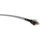 Kábel, vezeték - YSLY-Jz 25x0,5 szürke [dob] 300/500V PVC szigetelésű olajálló vezérlőkábel, 1 ér z/s, további erek feketék, számozottak 381250