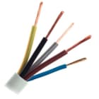 Kábel, vezeték - H05VV-F 5x2,5 fehér 300/500V PVC szigetelésű sodrott réz erű hajlékony tömlővezeték MT 313509