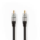 Nedis - Digitális Audio Kábel  RCA Dugasz  RCA Dugasz  Aranyozott  1.50 m  Kerek  PVC  Antracit  Doboz SX083138