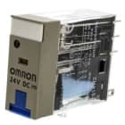 OMRON - Relé 24V DC 2morze 5A tesztgomb+LED-es állapotj G38977